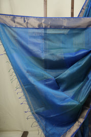 Blue Maheshwari Saree - SRBMS1207