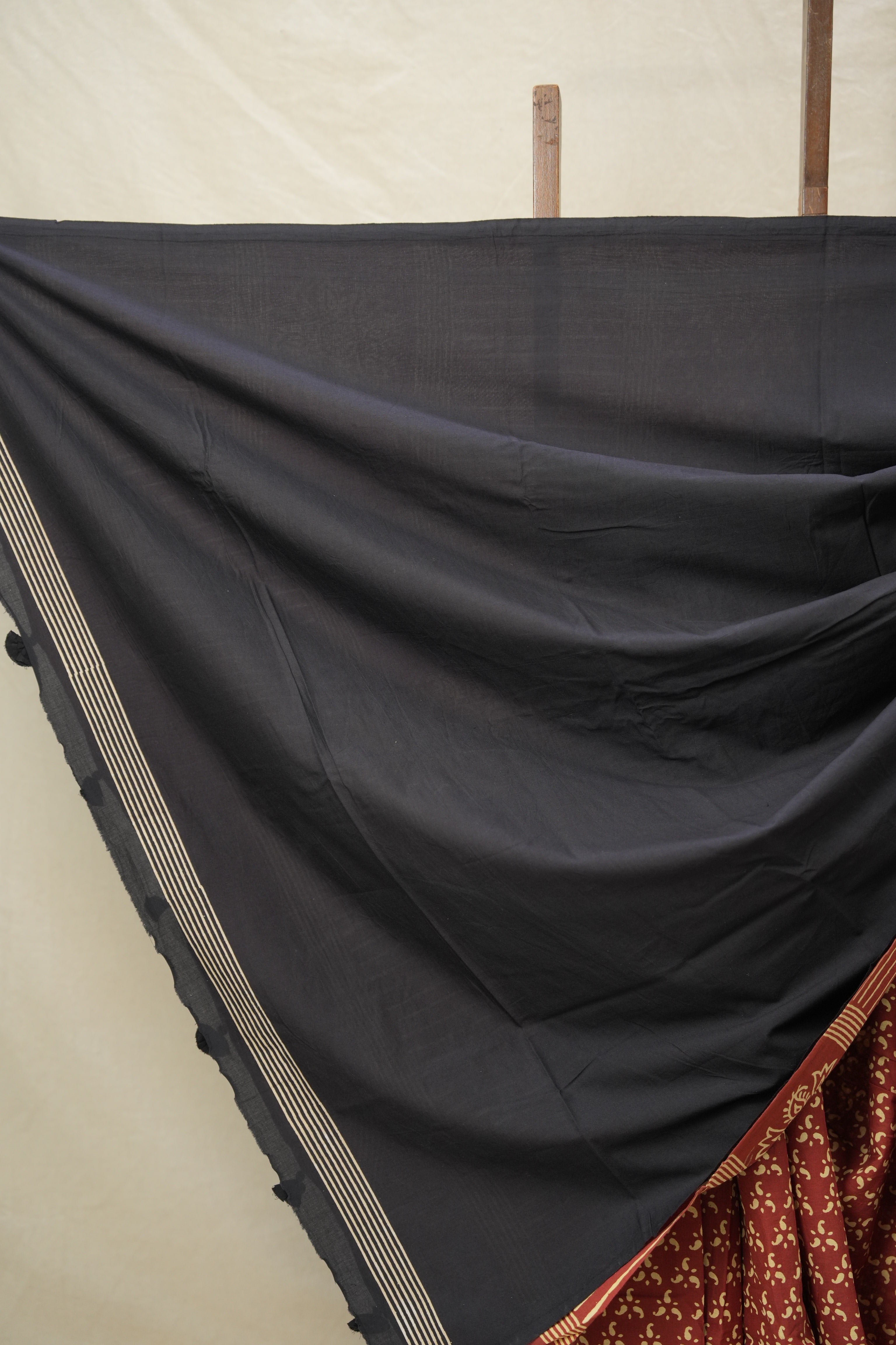 Brick-Red HBP Cotton Saree - SRBRCS3040