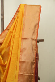 Yellow Maheshwari Saree - SRYMS1171