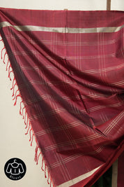 Bottle Green Soft Silk Saree - SRBGSSS401