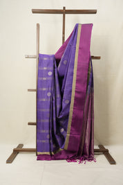 Purple Soft Silk Saree - SRPSSS402