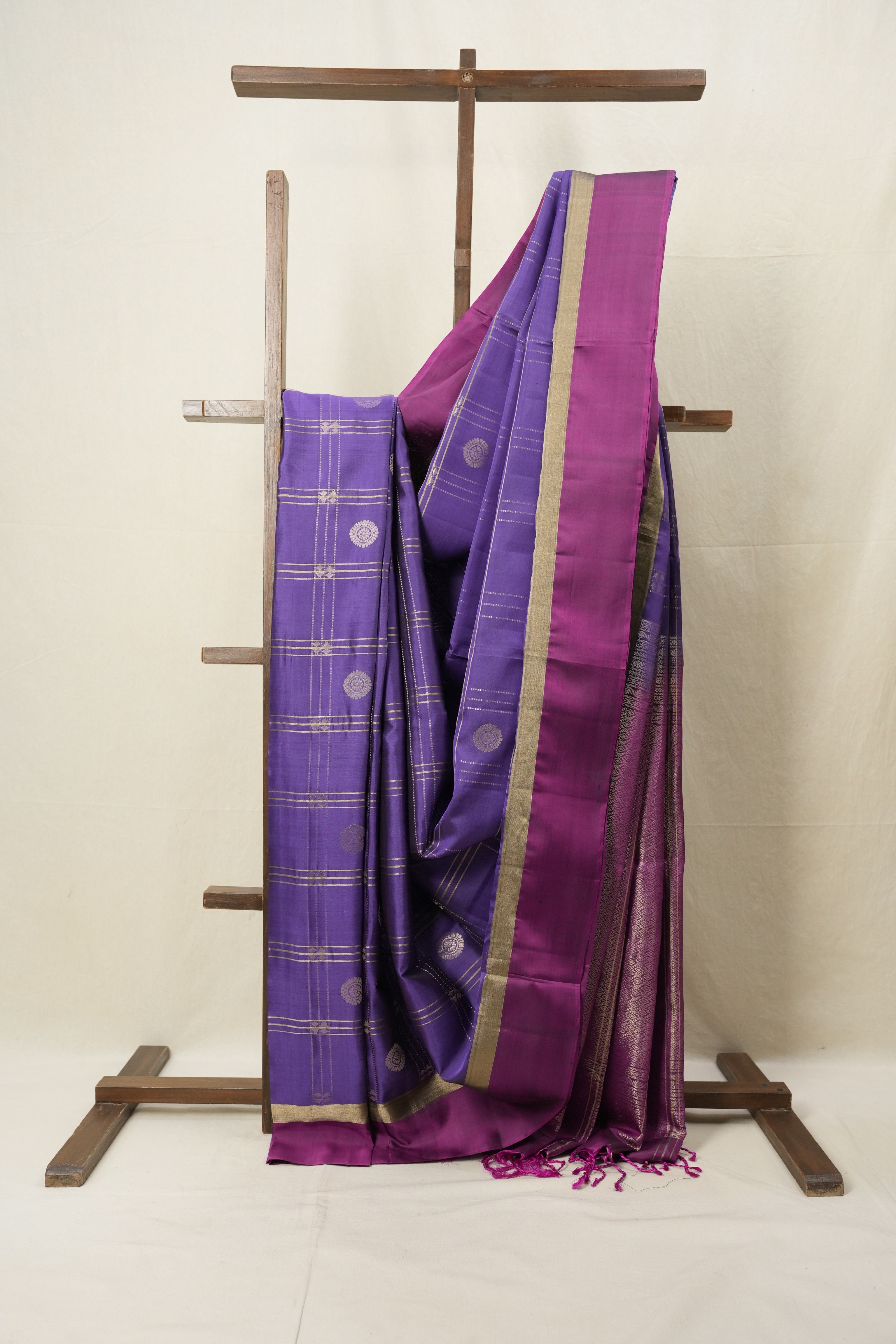 Purple Soft Silk Saree - SRPSSS402
