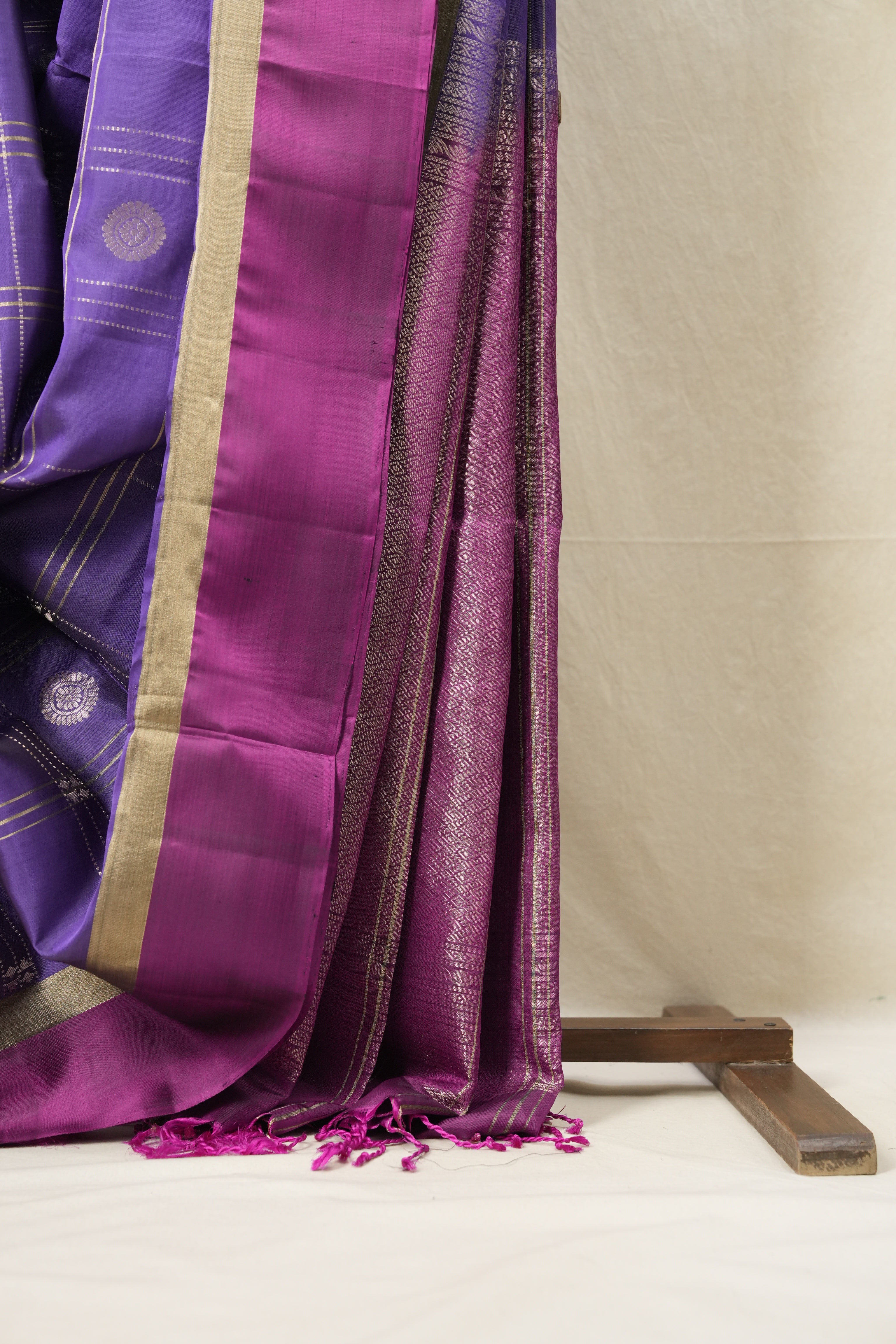 Purple Soft Silk Saree - SRPSSS402