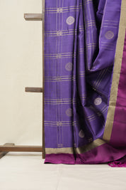 Purple Soft Silk Saree - SRPSSS402