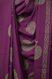 Magenta HBP Cotton Saree - SRMCS3038