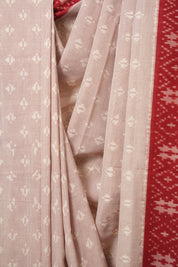 Light Pink Pochampalli Cotton Ikat Saree - SRLPPCIS706