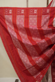 Light Pink Pochampalli Cotton Ikat Saree - SRLPPCIS706