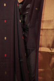 Wine Maheshwari Saree - SRWMS1177