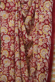 Maroon HBP Georgette Saree - SRMHGS08