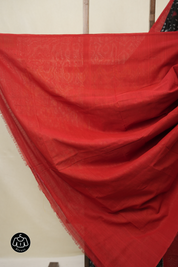 Black Pochampalli Cotton Ikat Saree - SRBPCIS704