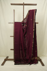 Wine Maheshwari Saree - SRWMS1205