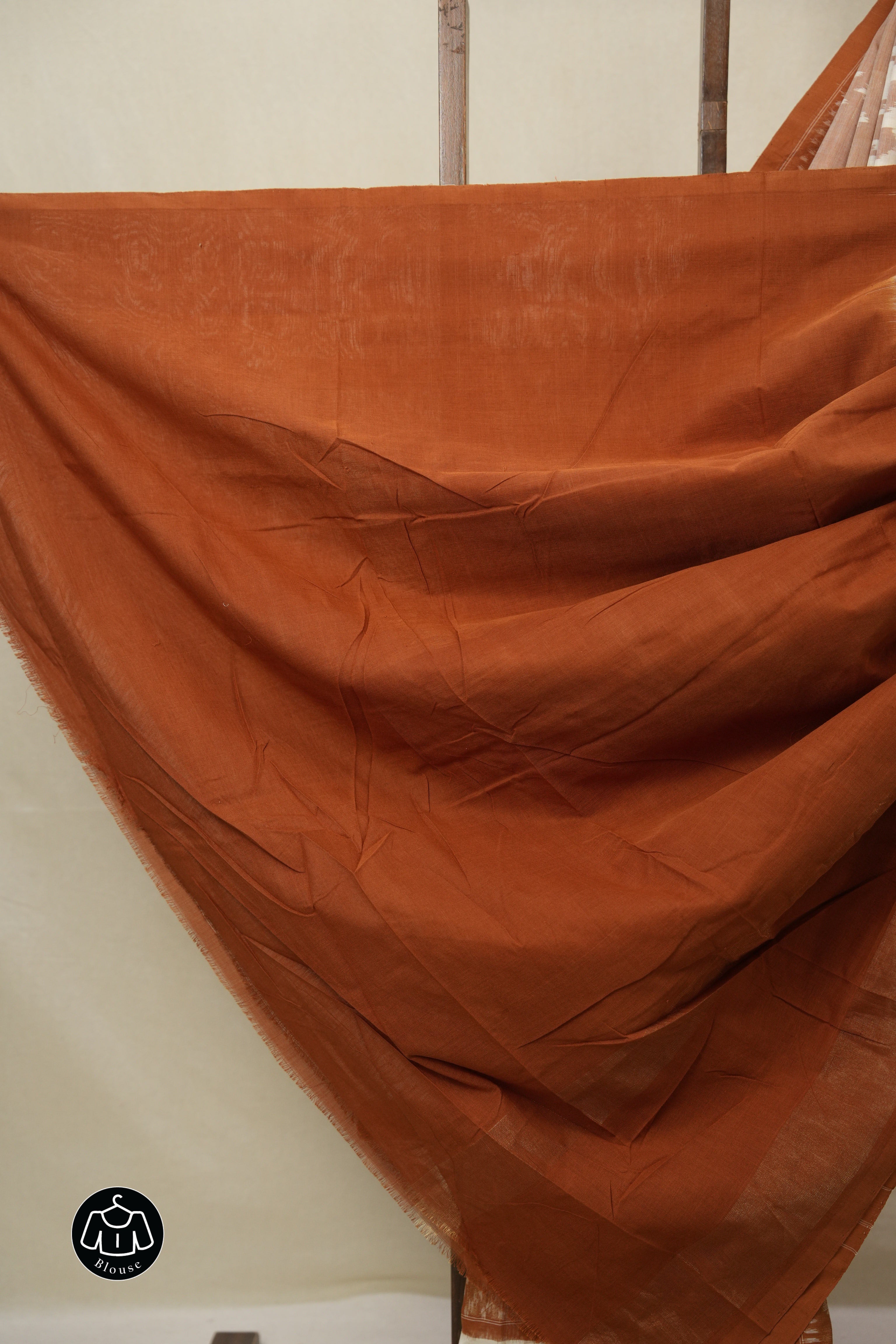 Light Brown Pochampalli Cotton Ikat Saree - SRLBPCIS720