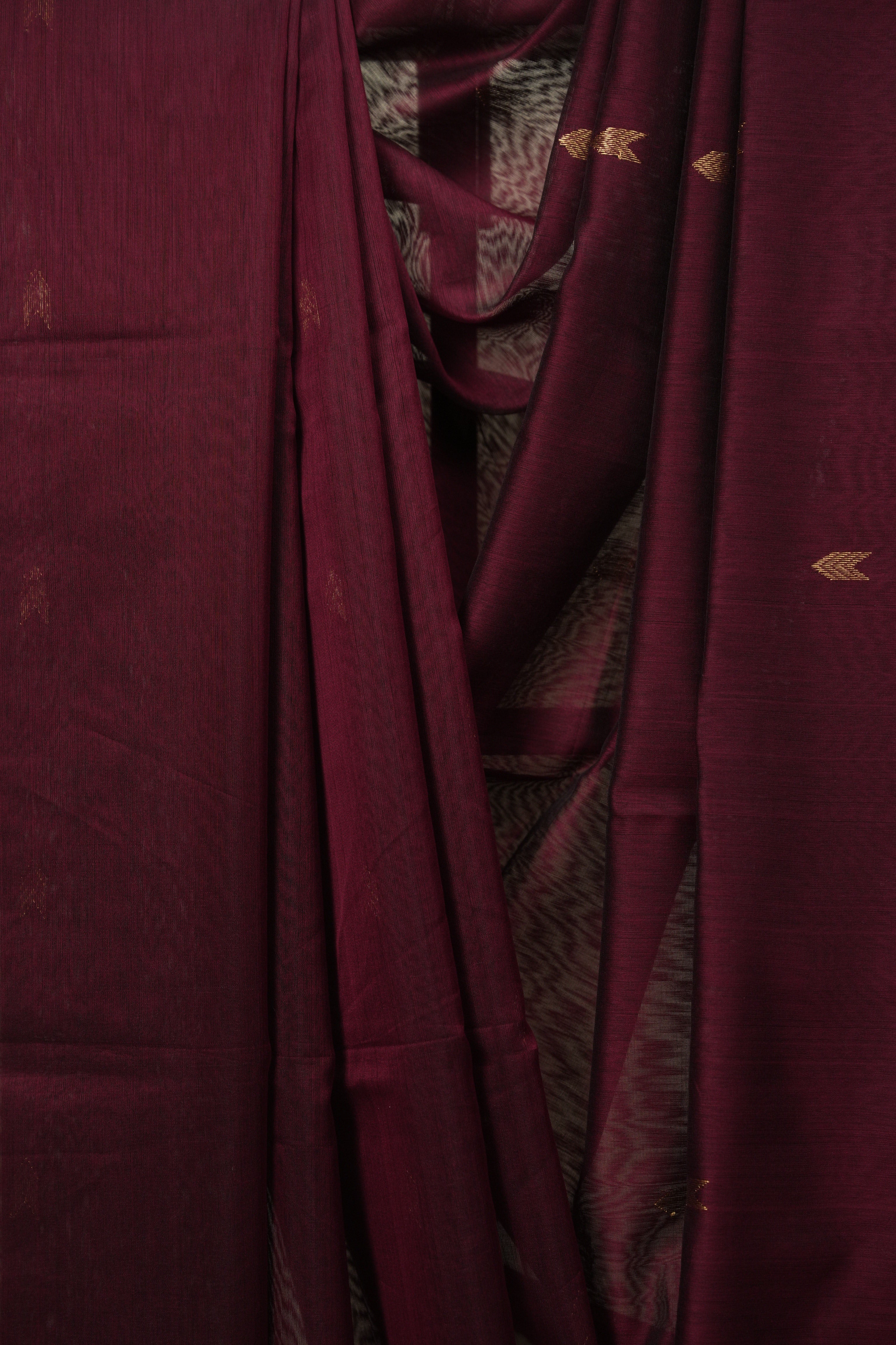 Wine Maheshwari Saree - SRWMS1205