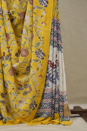 Yellow HBP Georgette Saree - SRYHGS09