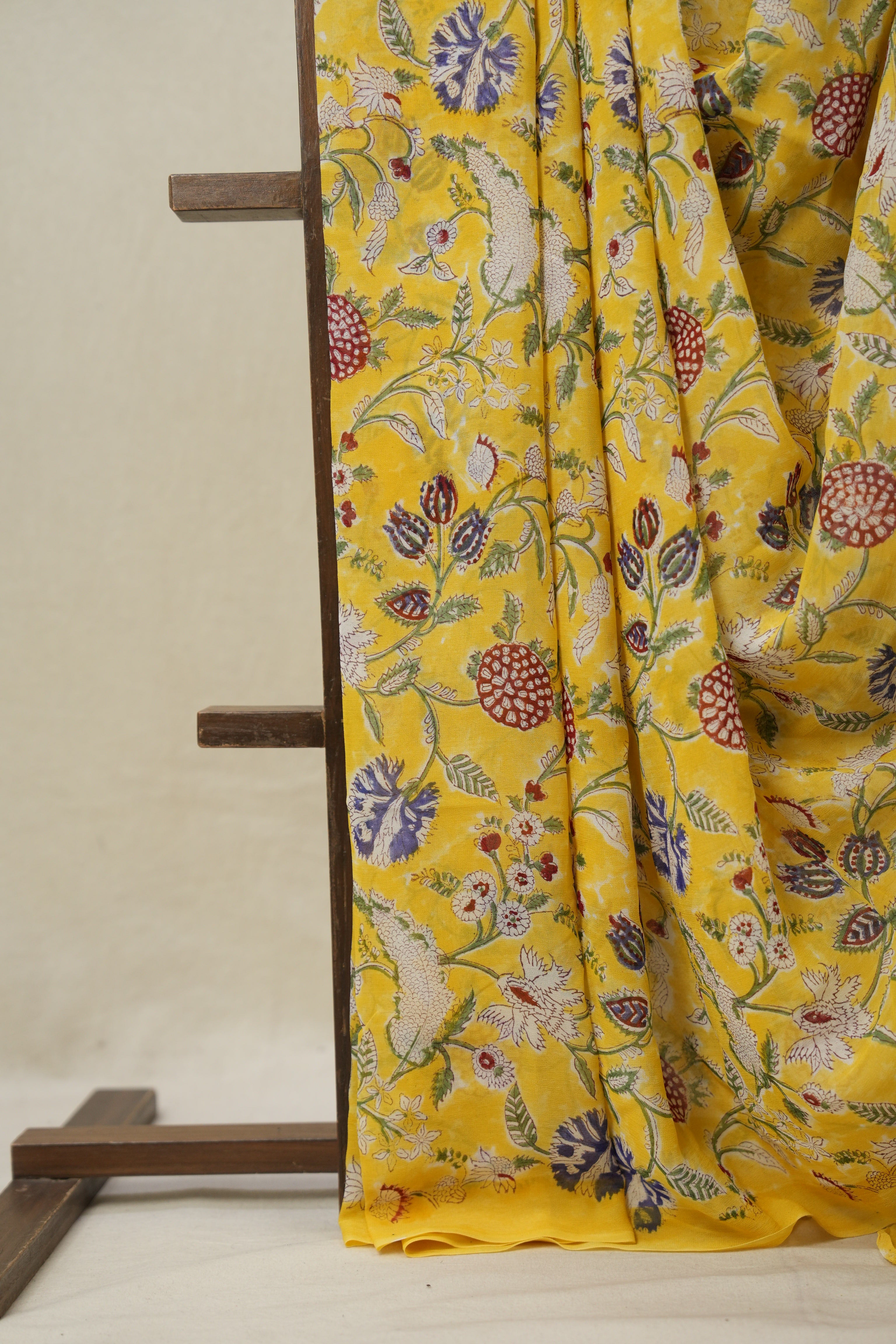 Yellow HBP Georgette Saree - SRYHGS09