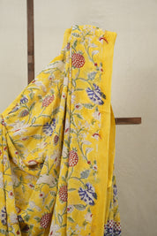 Yellow HBP Georgette Saree - SRYHGS09