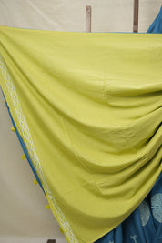 Blue HBP Cotton Saree - SRBCS3037