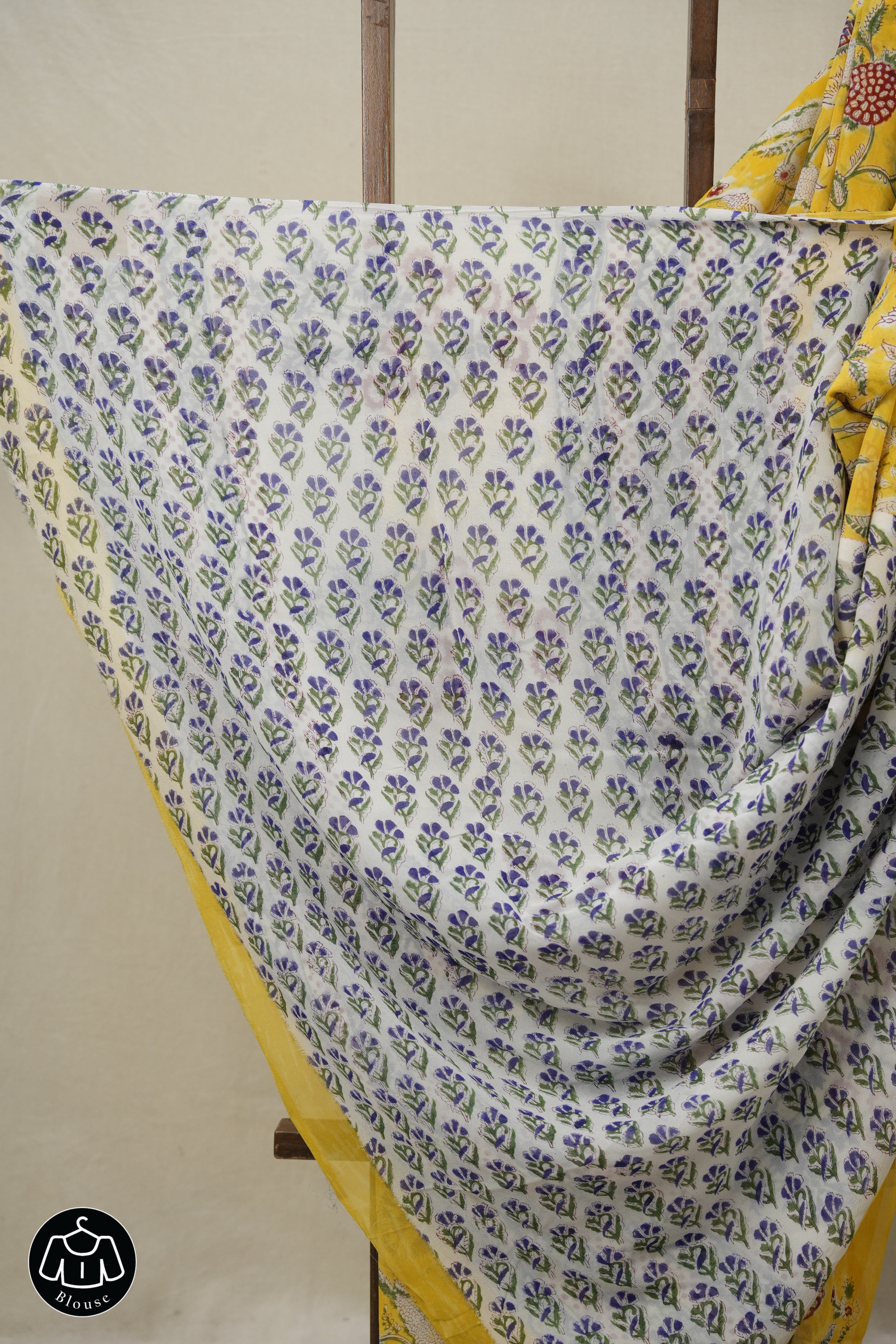 Yellow HBP Georgette Saree - SRYHGS09