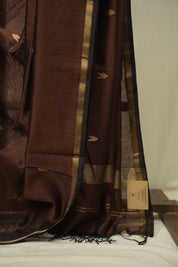 Coffee Brown Maheshwari Saree - SRCBMS1204