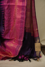 Purple Raw Silk Saree - SRPRSS1147