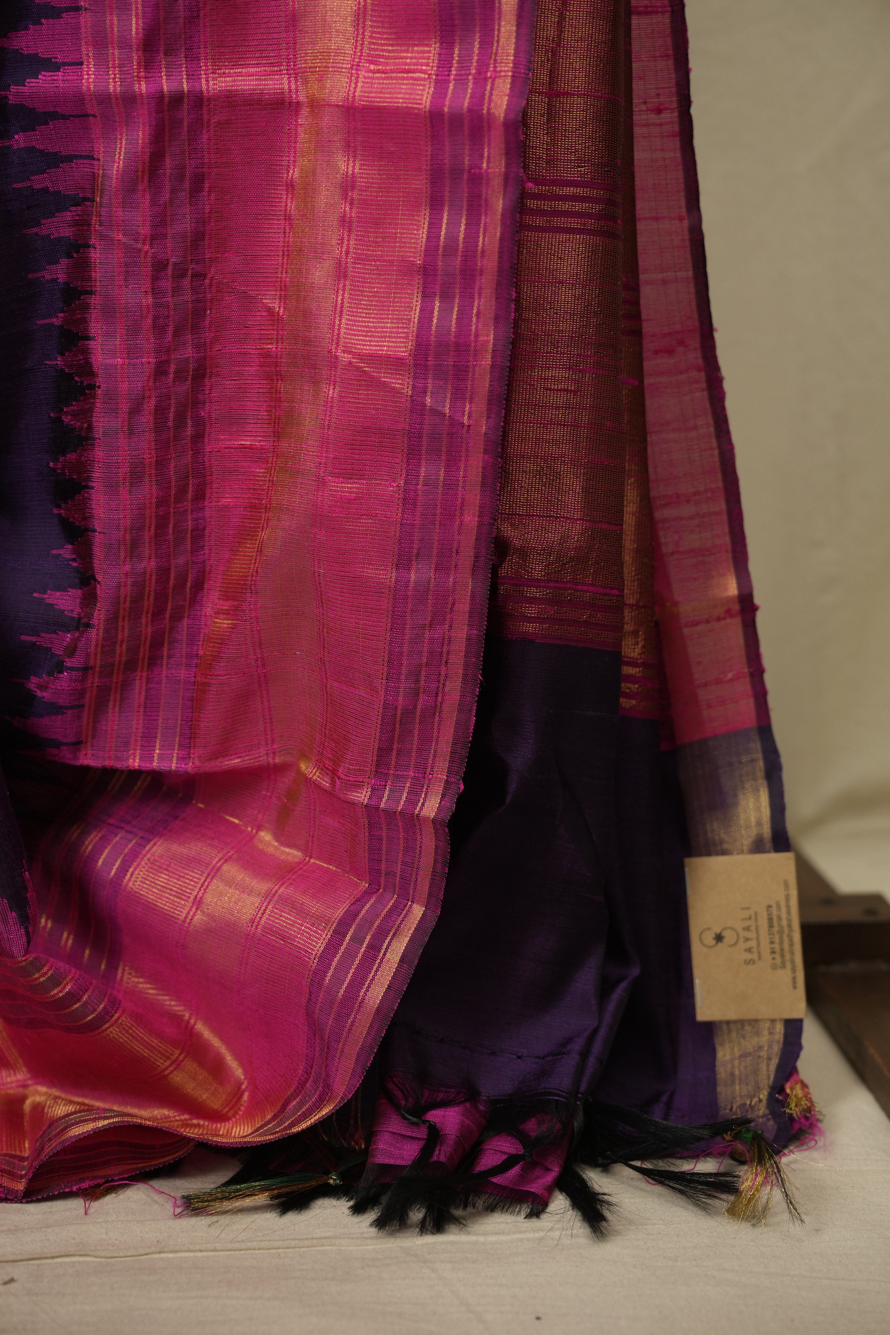 Purple Raw Silk Saree - SRPRSS1147