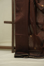 Coffee Brown Maheshwari Saree - SRCBMS1204