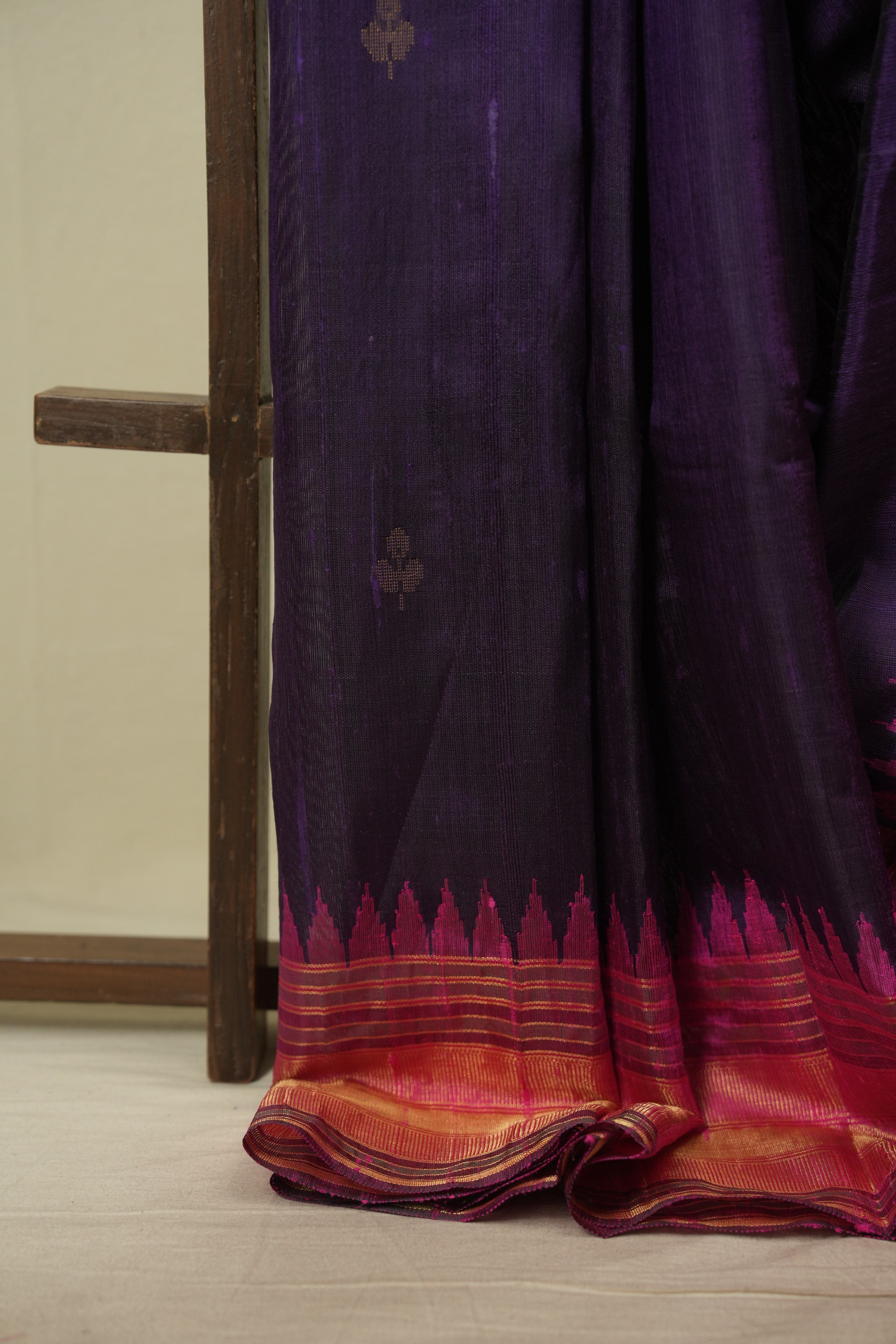 Purple Raw Silk Saree - SRPRSS1147