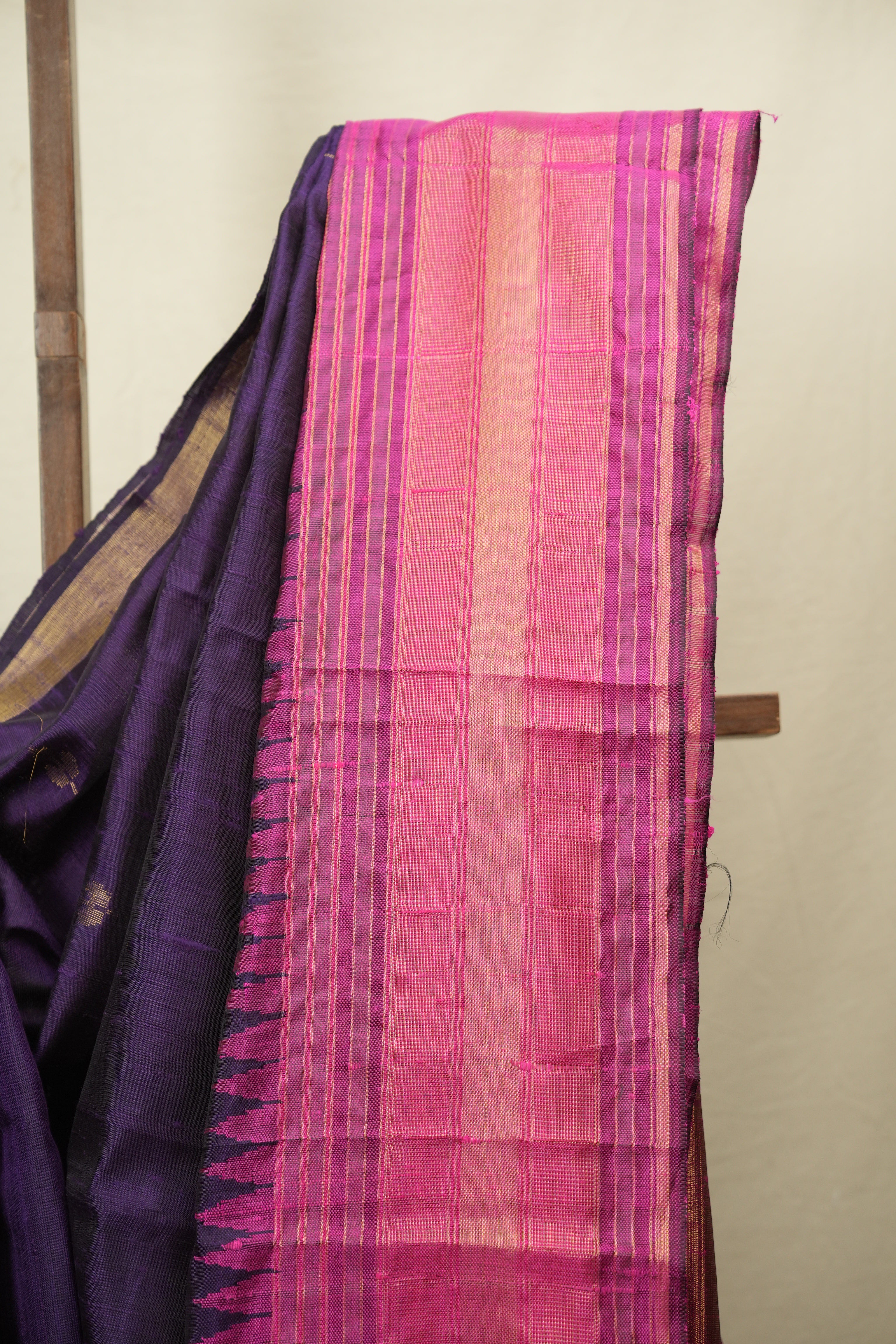Purple Raw Silk Saree - SRPRSS1147