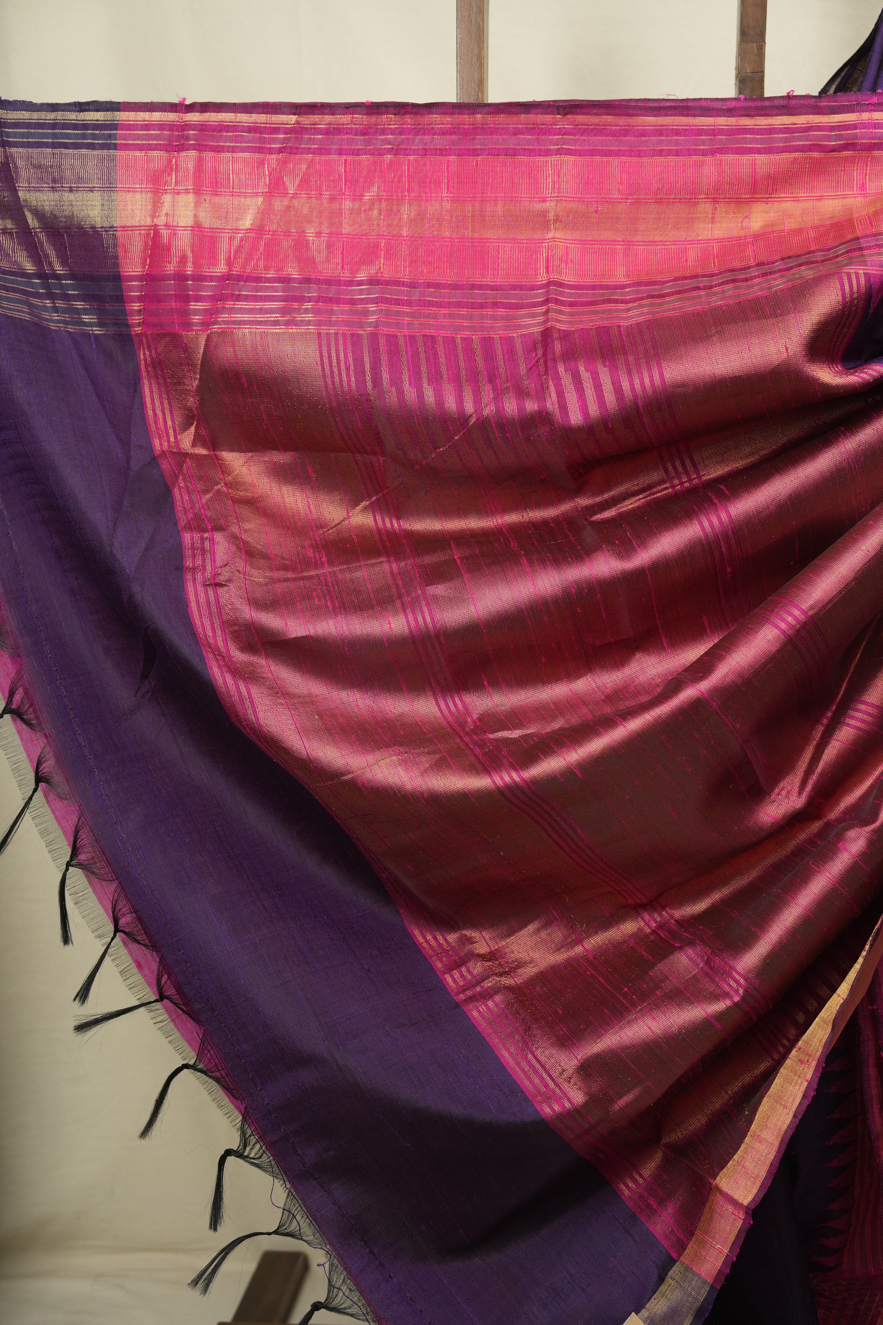 Purple Raw Silk Saree - SRPRSS1147