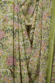 Pista Green HBP Georgette Saree - SRPGHGS05