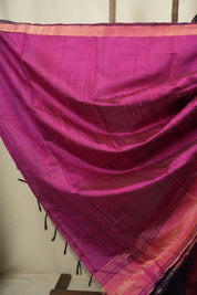 Purple Raw Silk Saree - SRPRSS1147