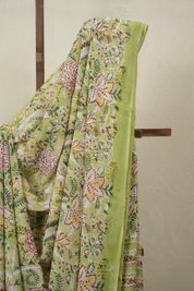 Pista Green HBP Georgette Saree - SRPGHGS05