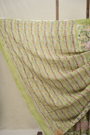 Pista Green HBP Georgette Saree - SRPGHGS05