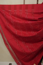 Black Pochampalli Cotton Ikat Saree - SRBPCIS722