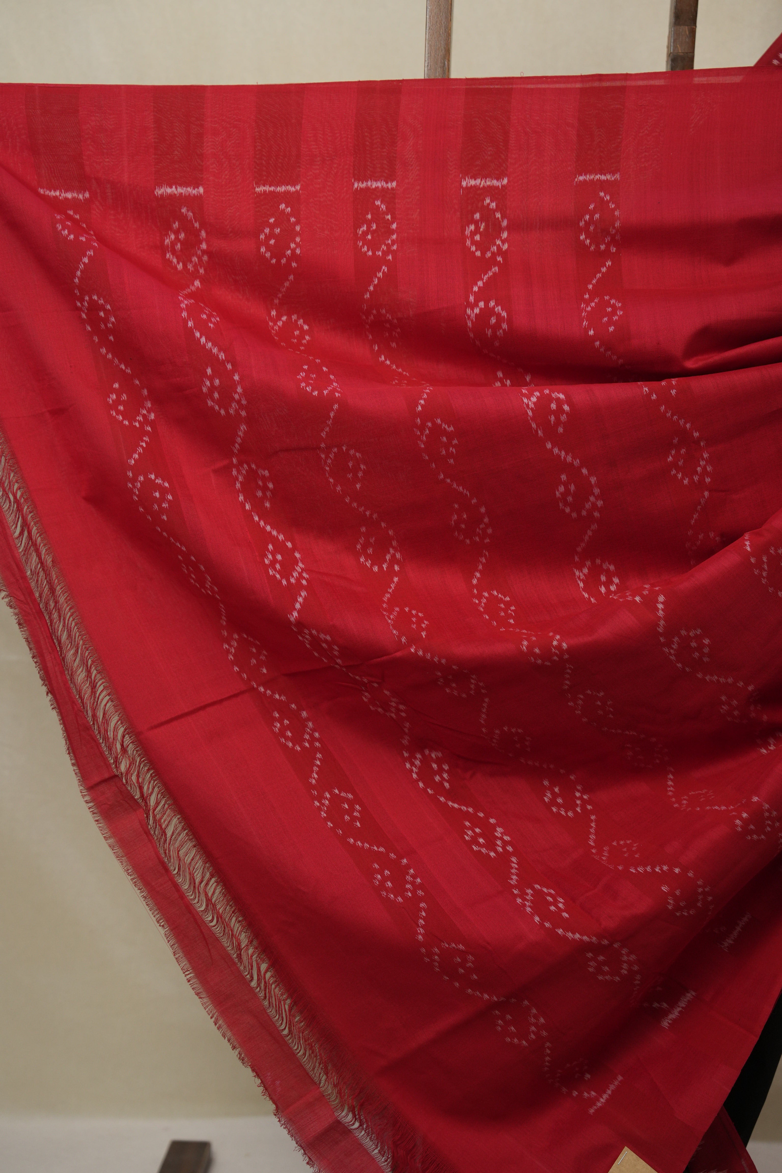 Black Pochampalli Cotton Ikat Saree - SRBPCIS722