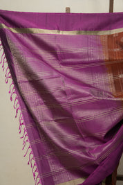 Brown Soft Silk Saree - SRBSSS397