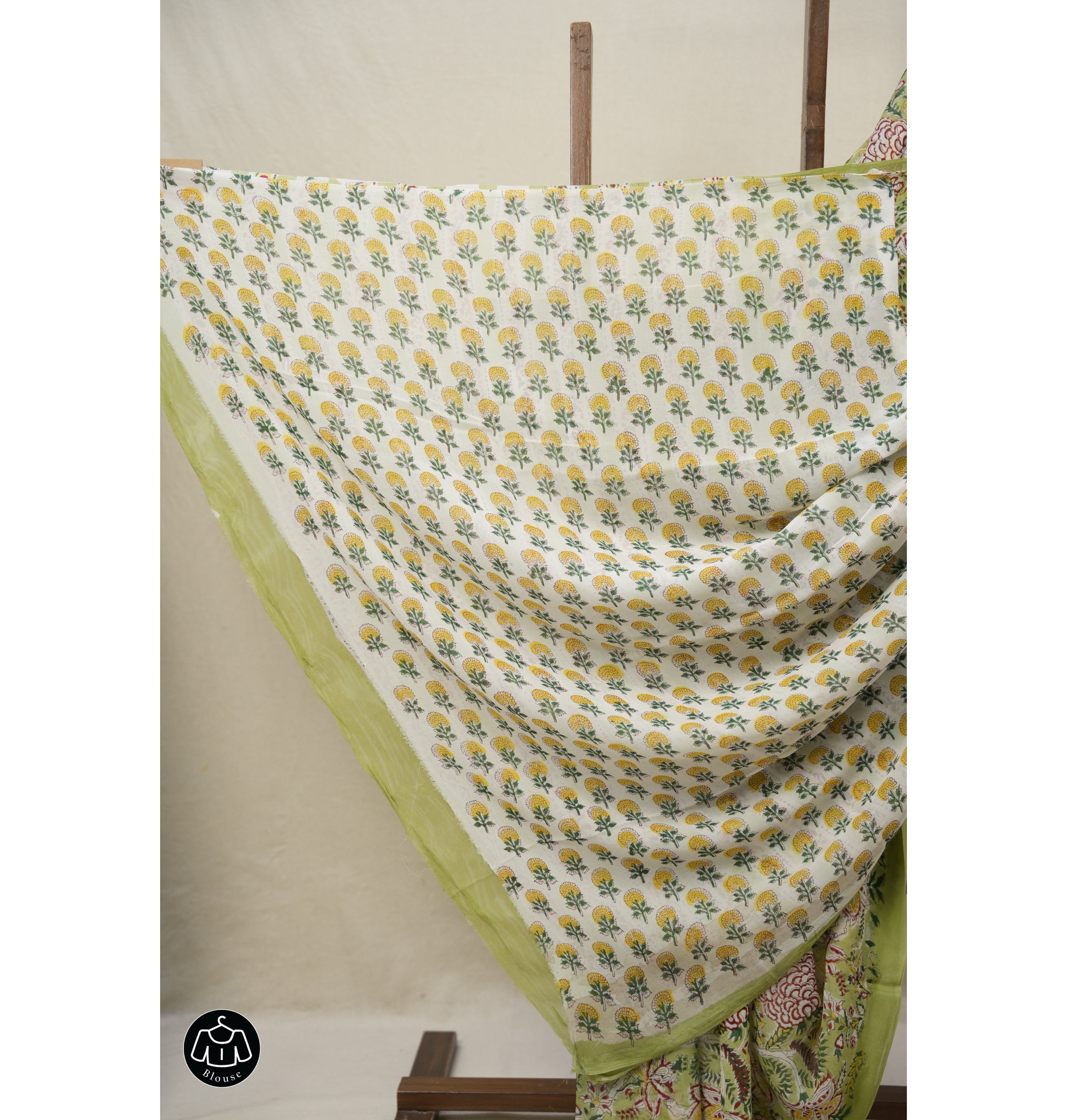 Pista Green HBP Georgette Saree - SRPGHGS05