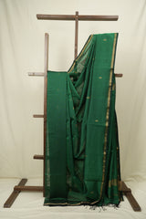Green Maheshwari Saree - SRGMS1198