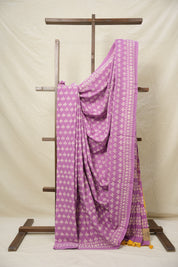 Light Purple HBP Cotton Saree - SRLPCS3051