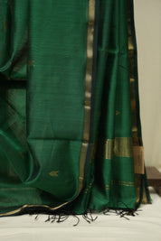 Green Maheshwari Saree - SRGMS1198