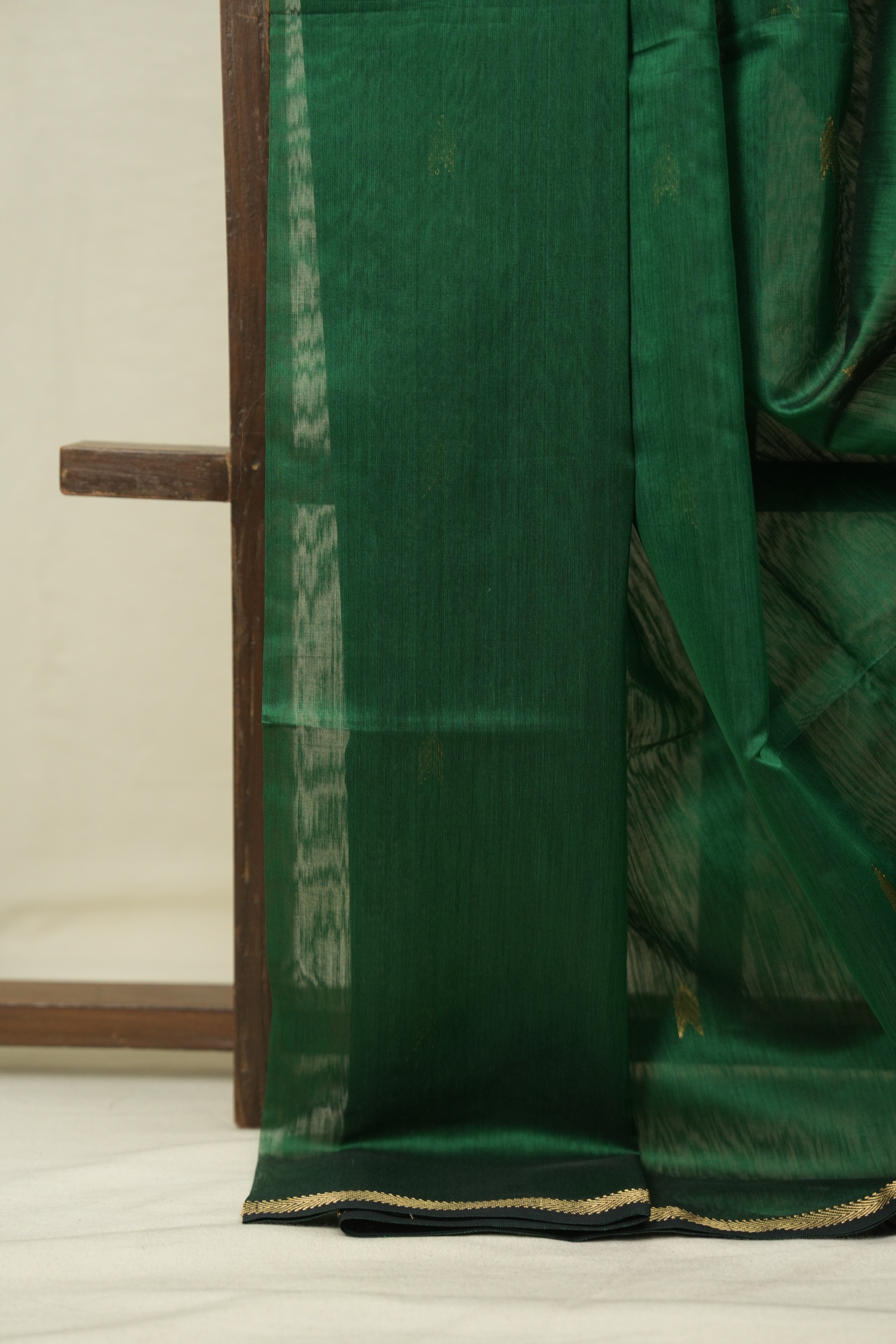 Green Maheshwari Saree - SRGMS1198