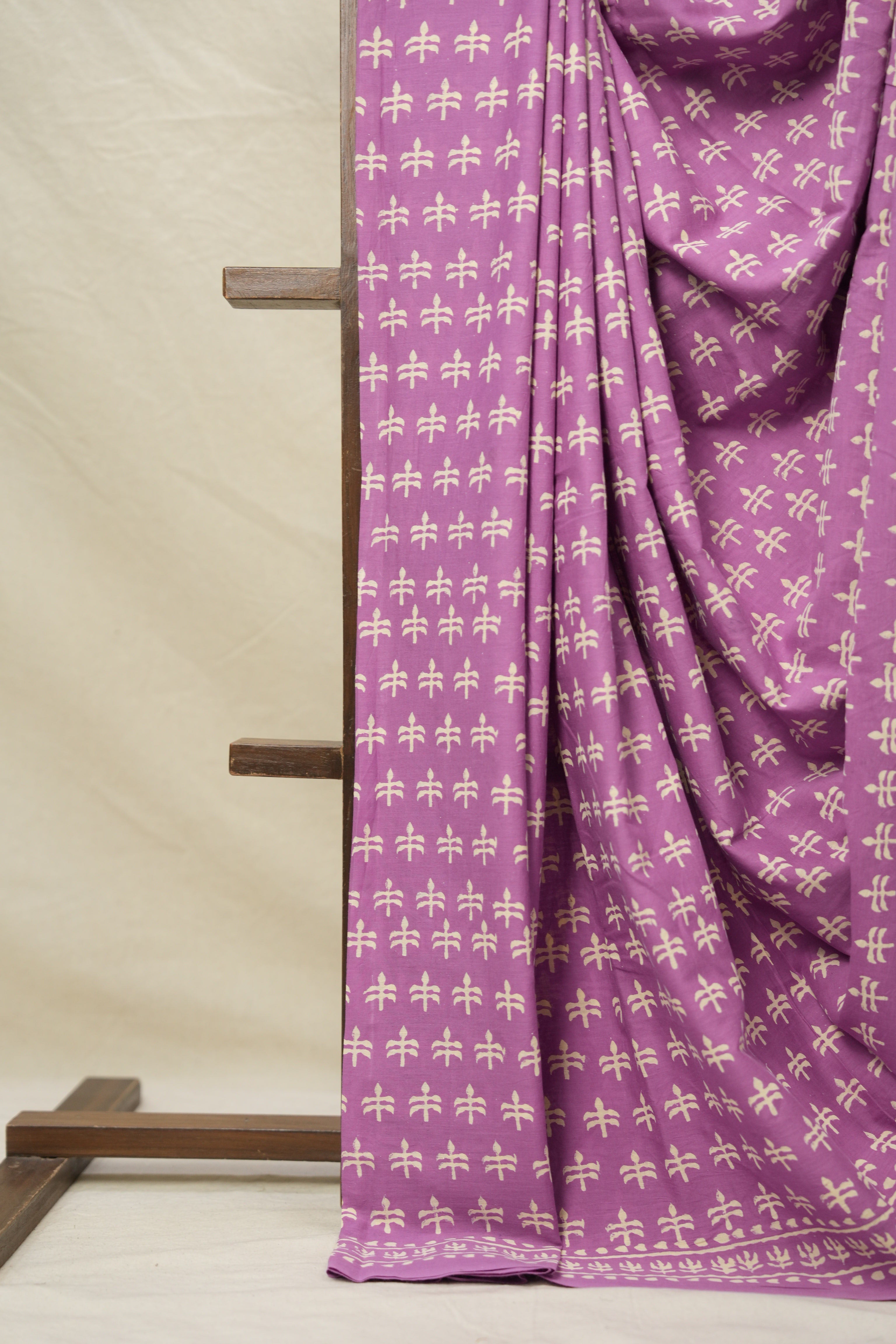 Light Purple HBP Cotton Saree - SRLPCS3051