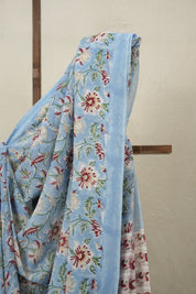 Sky Blue HBP Georgette Saree - SRSBHGS07
