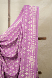 Light Purple HBP Cotton Saree - SRLPCS3051