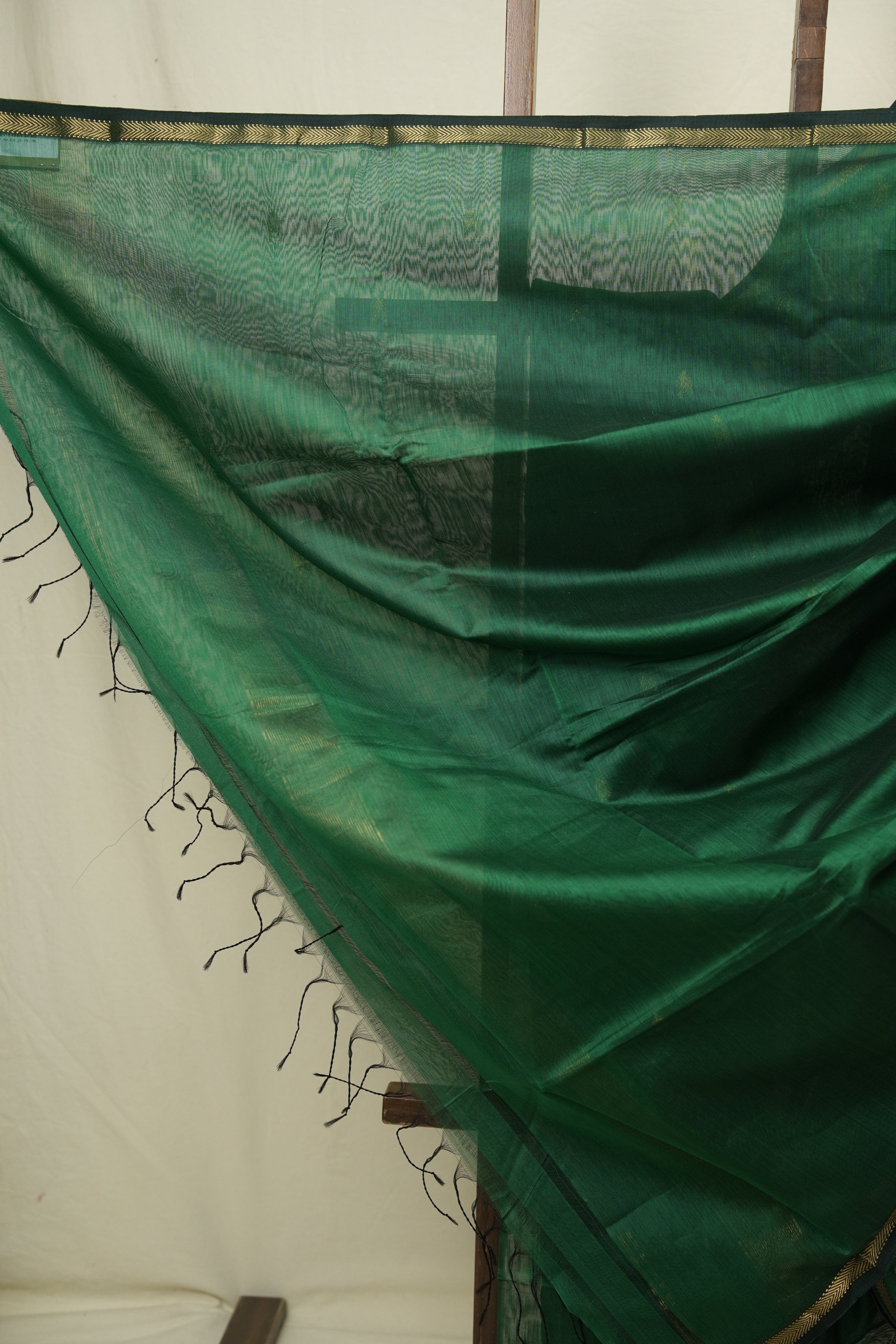 Green Maheshwari Saree - SRGMS1198