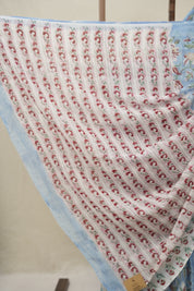 Sky Blue HBP Georgette Saree - SRSBHGS07