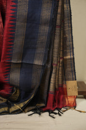 Maroon Raw Silk Saree - SRMRSS1148