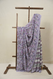 Lavender HBP Georgette Saree - SRLHGS03