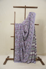 Lavender HBP Georgette Saree - SRLHGS03