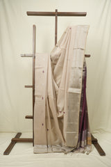 Beige Maheshwari Saree - SRBMS1181